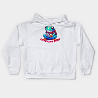 Frog programmer Kids Hoodie